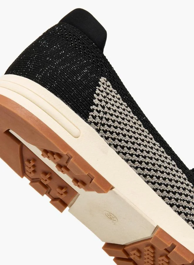Flora Bella By Shoexpress BLACK Flora Bella Women Slip-On Ankle Sneakers for Women | Best Price UAE
