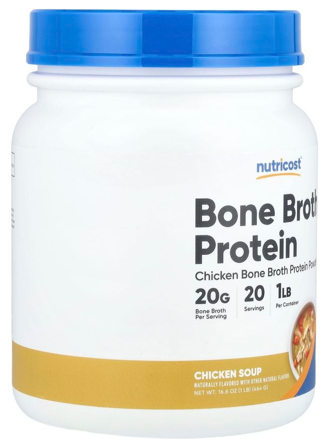 Nutricost Bone Broth Protein Chicken Soup 1 lb (464 g) - Image 2