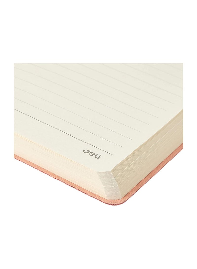 Deli دفتر ملاحظات تنفيذي غلاف ناعم بحجم A5 96 ورقة وردي - Image 4