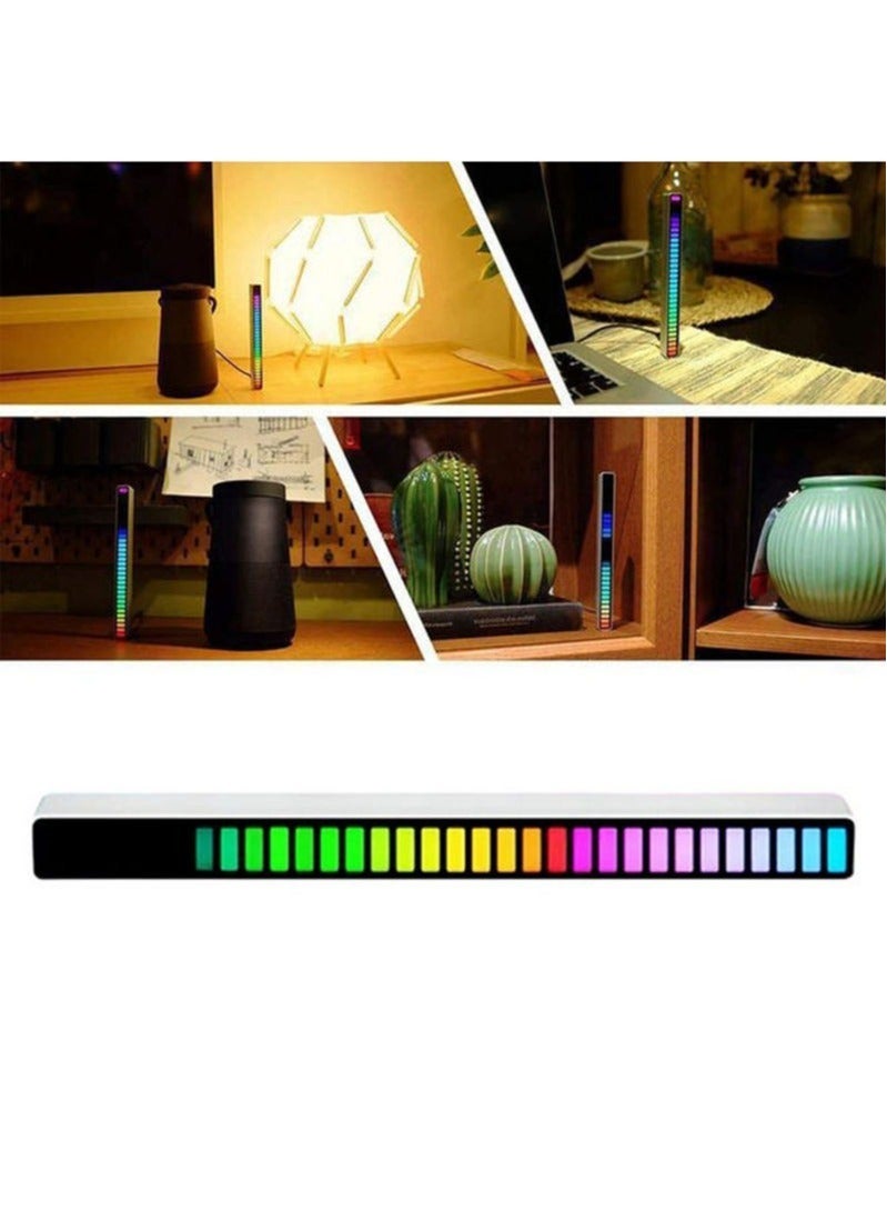 ELTRAZONE RGB Sound Control Light,  Rechargeable RGB Voice-Activated Pickup Rhythm Light, Creative Colorful LED Ambient Light, 32 Bit Music Pickup for Car Laptop Party Outdoor Gaming - Image 4