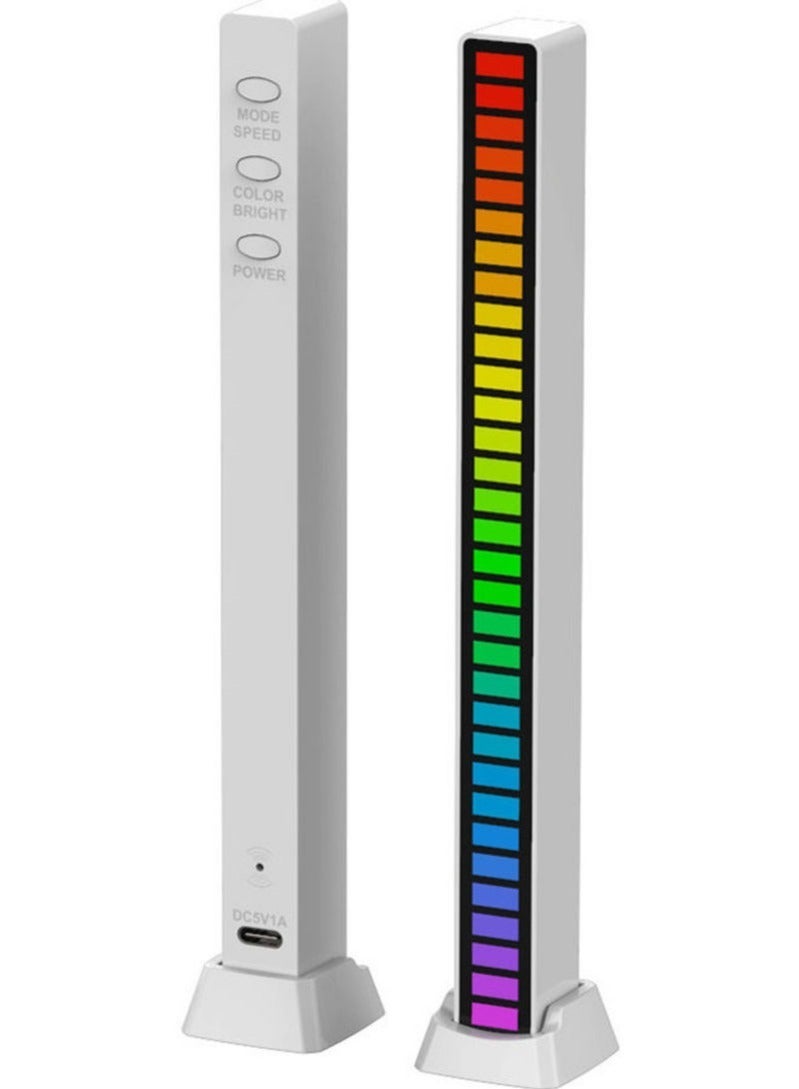 ELTRAZONE RGB Sound Control Light,  Rechargeable RGB Voice-Activated Pickup Rhythm Light, Creative Colorful LED Ambient Light, 32 Bit Music Pickup for Car Laptop Party Outdoor Gaming - Image 3