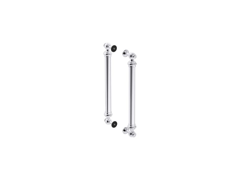 Kohler K-701728-CP 16-7/16" Back to Back Shower Door Handles, Polished Chrome - Image 5
