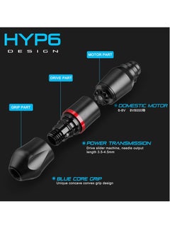 Hawink Tattoo Kit-HAWINK Wireless Rotary Tattoo Gun Machine with Wireless Tattoo Power Supply LCD digital 3.7V Lithium Battery 1600mAh Tattoo Battery 1Pcs 7 inks HWP6KITP155-1  - Image 3
