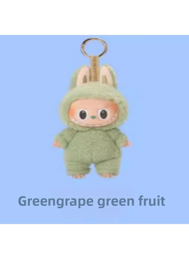 null - 1:1] Sitting Party Labubu Labubu Heart Macaron Vinyl Face Blind Box Plush Doll Toy-Color:1 Random Bull Cloth - Image 1