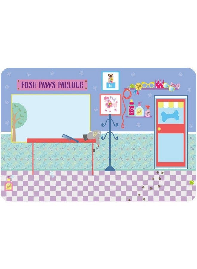 Floss & Rock “Pets” 50 pc Magnetic Dress Up Doll Playset-Educational Shape Sorting Game- Dog & Cat Show Scene Book for Toddlers- S.T.E.M. Ages 3+ Montessori Toys for Toddlers Ages 3+ Preschool Creativity Set - Image 3