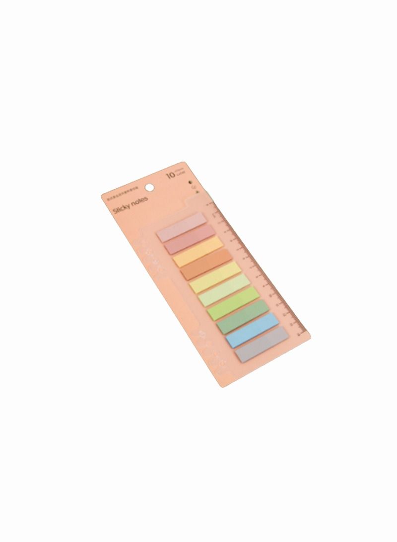 Kidle 10-Color Index Flag Set Sticky Notes For Annotation Books Page Markers Index School Supplies - Image 1