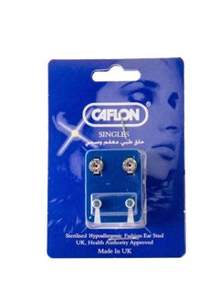 Caflon White Stainless Earring With Singles Birthstone  - Image 1