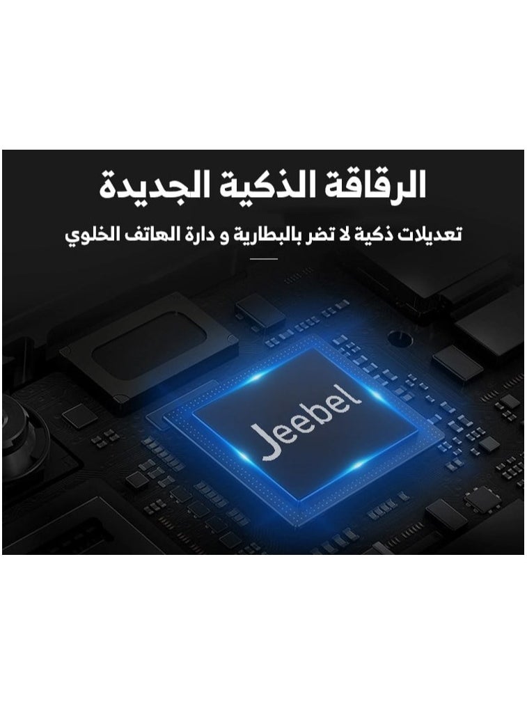 Jeebel - Original fabric charging cable from Lightning to USB-C, 2 meters long, black - Image 1