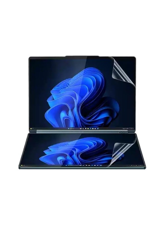 General Primary and Secondary Screen Film Compatible with 2025 Lenovo Yoga Book 9i 14 2-in-1 Gen 10 Laptop, Dual Screen Protector 14 inch HD Scratch Resistant Film  - Image 1