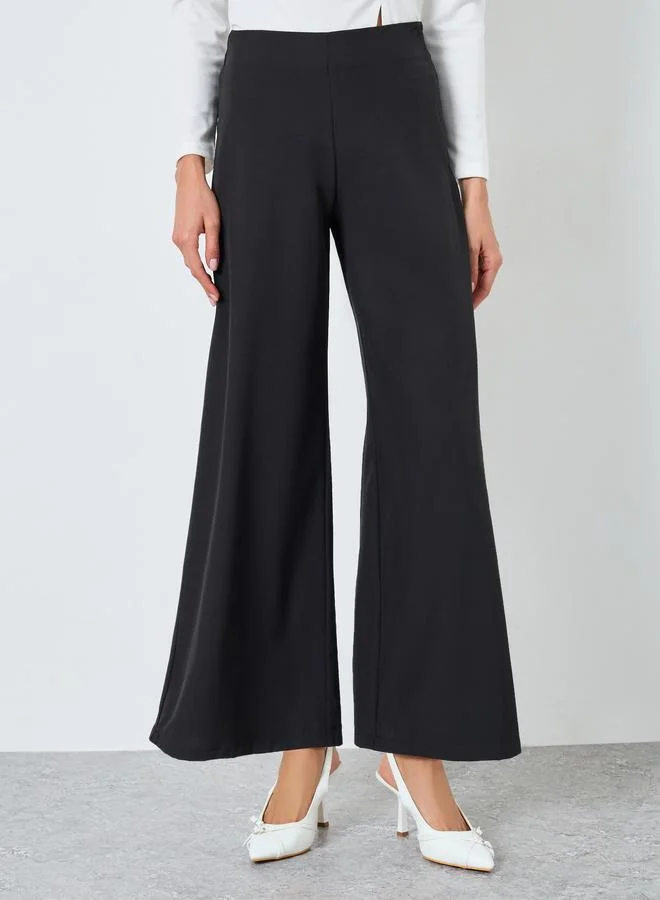 Take Two Women Solid Wide Leg Pants