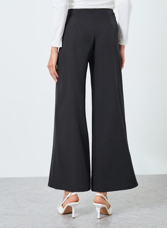 تايك تو بنطال بأرجل واسعة سادة - Image 4