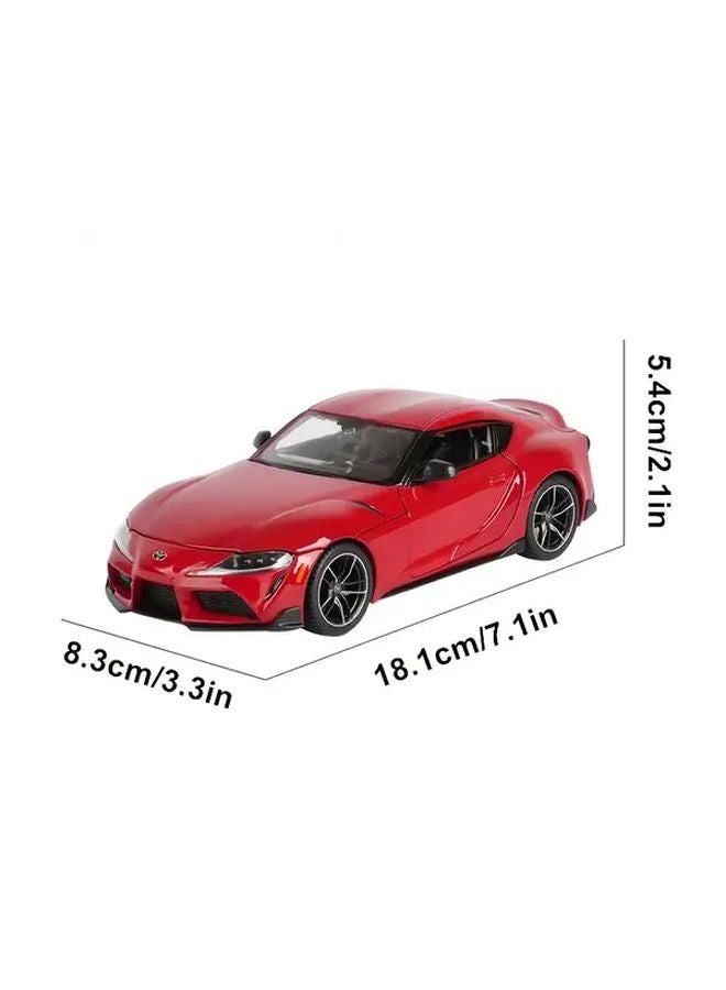 Red Toyota GR Supra Alloy Diecast Model Car Toy Collection Gift - Image 3