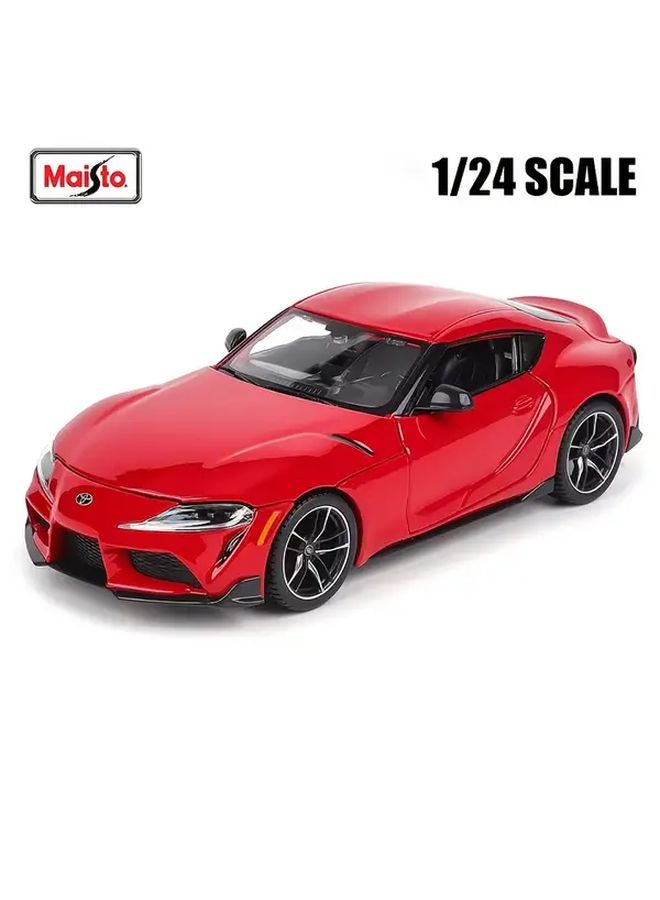 Red Toyota GR Supra Alloy Diecast Model Car Toy Collection Gift - Image 1