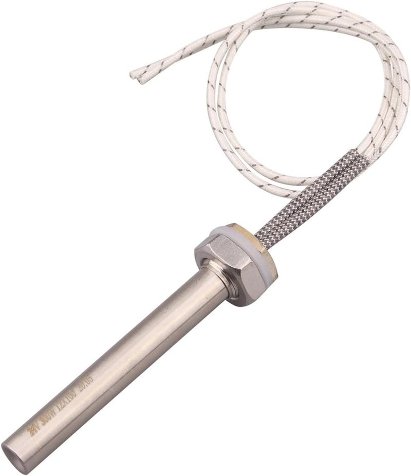 12V Water Heater Element 24V Immersion Cartridge Heating Element M16 Thread Stainless Steel 304 50W/100W/150W/200W/300W(24V,50w 12x100mm) - Image 1