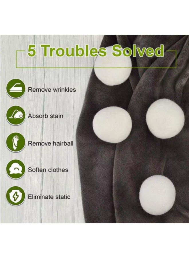 Natural Wool Dryer Balls for Laundry – Reusable Eco-Friendly Fabric Softener Alternative, Reduces Wrinkles & Drying Time - Image 5