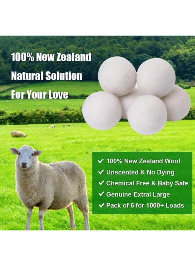 Natural Wool Dryer Balls for Laundry – Reusable Eco-Friendly Fabric Softener Alternative, Reduces Wrinkles & Drying Time - Image 3