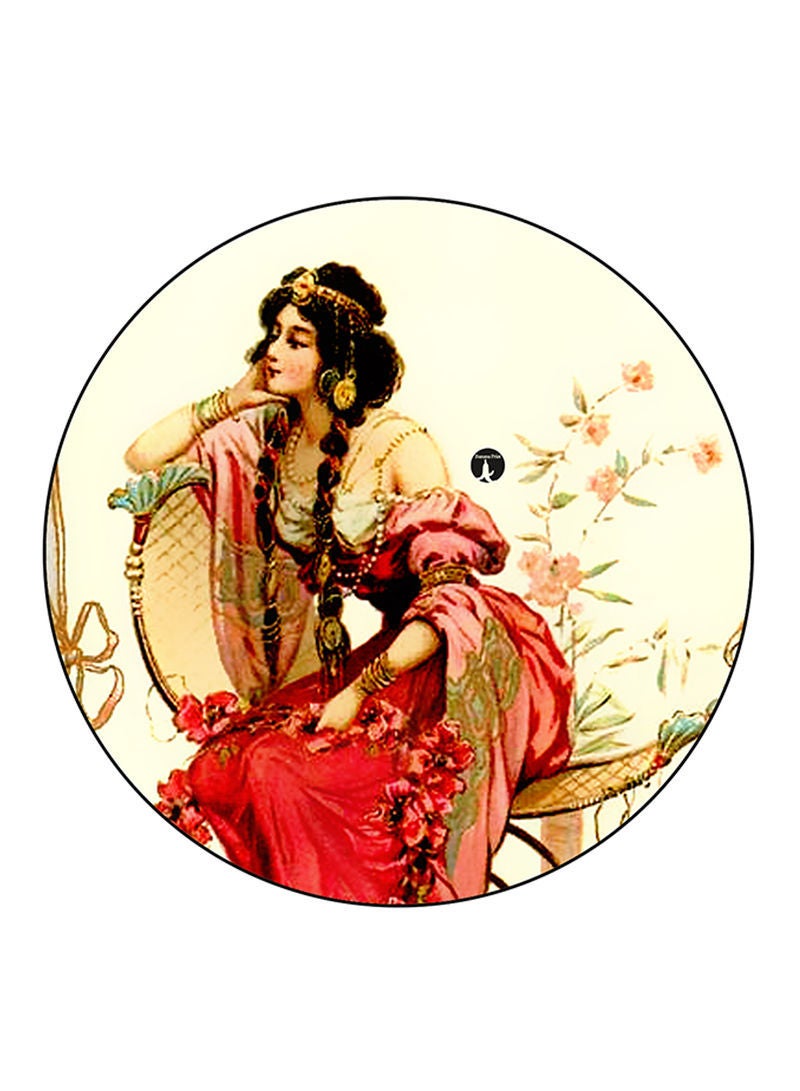 Woman Printed Mouse Pad  Multicolour