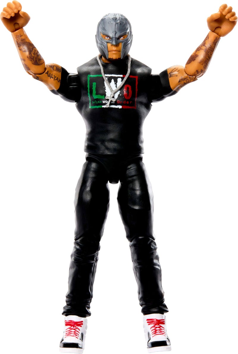 WWE Mattel WWE Rey Mysterio Action Figure, Main Event Series #162, 6-inch Collectible Superstar with 104 Articulation Points & Life-Like Look - Image 3