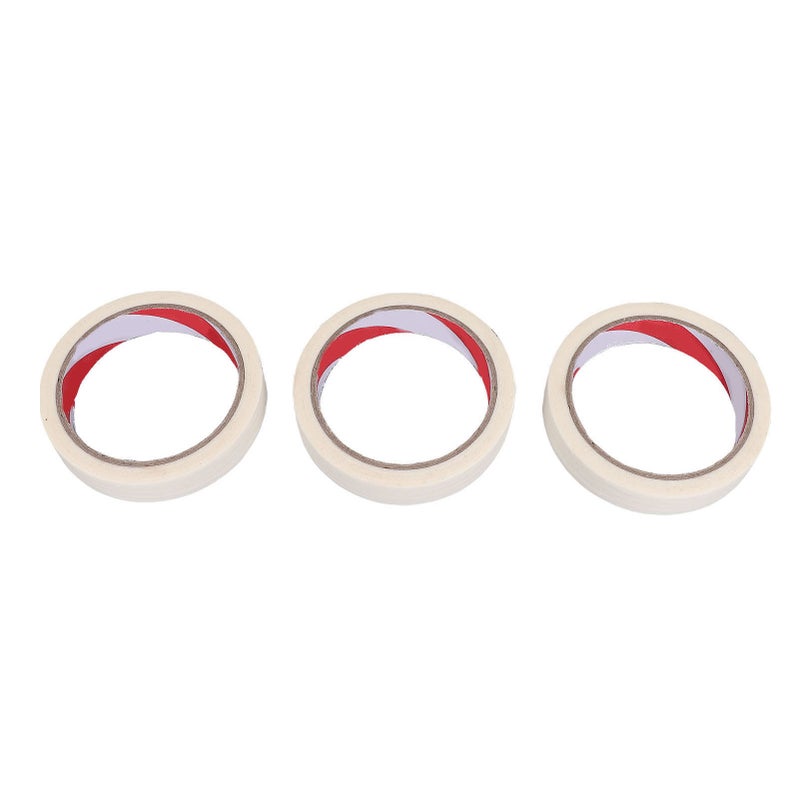 Car Paint Tape White Paper Masking Tape 20mmx20m/0.78inx65.6ft Painters Tapes for Home Office School Craft Art 10 Rolls - Image 2