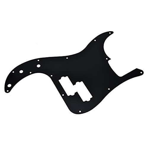 KAISH 13-Hole Metal Aluminium Anodized P Bass Style Pickguard American Modern Style Standard Bass Pick Guard for Precision P Bass Black - Image 4
