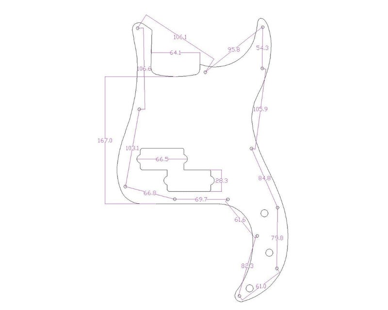 KAISH 13-Hole Metal Aluminium Anodized P Bass Style Pickguard American Modern Style Standard Bass Pick Guard for Precision P Bass Black - Image 2