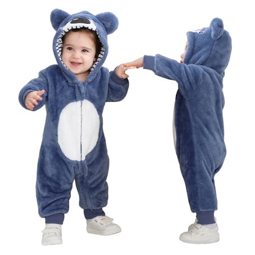 TONWHAR Toddler Kids Halloween Cosplay Costume Koala Inspired Romper for Baby23TBlue Koala - Image 1