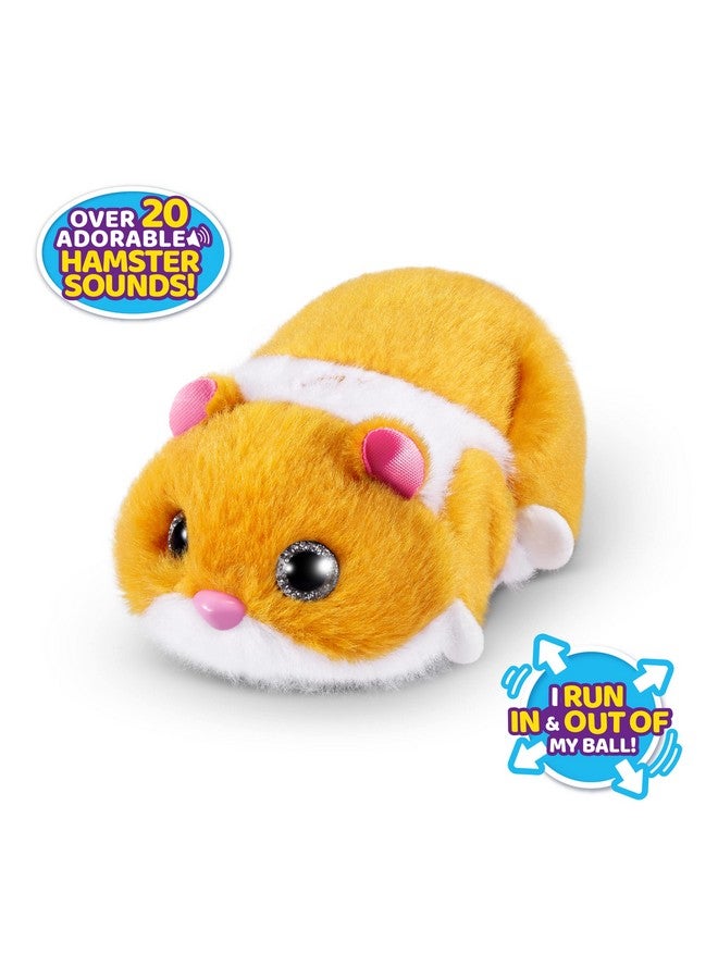 Pets Alive Hamstermania (Orange) by ZURU Hamster, Electronic Pet, 20+ Sounds Interactive, Hamster Ball Toy for Girls and Children - Image 2