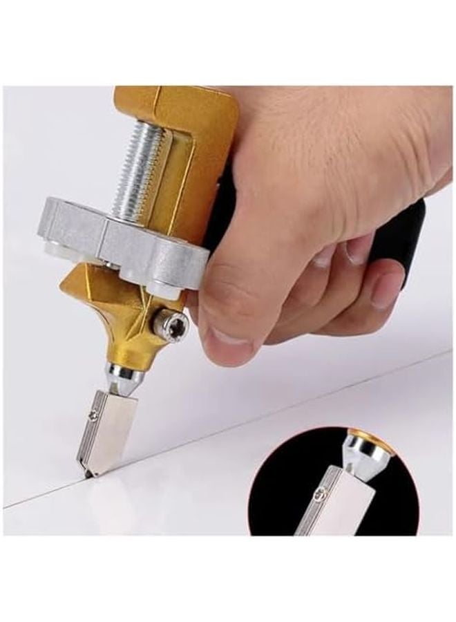 أداة قطع البلاط المحمولة متعددة الوظائف مع عجلة كربيد للسيراميك والزجاج والخزف - Image 3