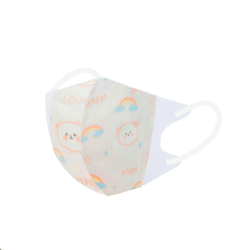 قناع الأطفال 3D القابل للتصرف للذكور والإناث للأطفال من 0-12 سنة مع تعبئة منفصلة - Image 1