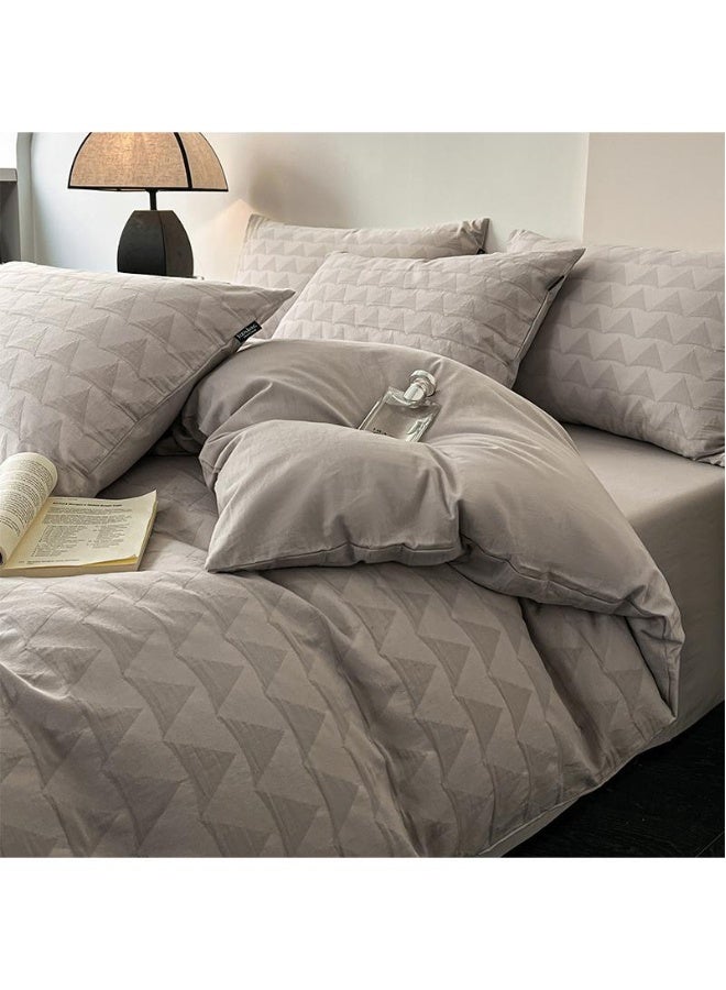 4-Piece Cotton Comfortable Set Bed Sheet Set Gift Birthday Gift Moving Gift - Image 1