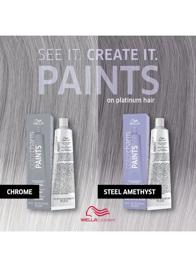 WELLA Color Charm صبغات COLORCHARM شبه دائمة لتلوين الشعر المؤقت | درجات قابلة للخلط | ليلك فضي | 2 أونصة سائلة - Image 5