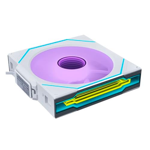 LIAN LI مروحة Lian Li UNI Fan SL-Infinity Wireless - حزمة فردية 120 - تحكم إشارة لاسلكية 2.4 GHz - مروحة ARGB - مرآة لانهائية مزدوجة - ضوضاء منخفضة - وحدة تحكم غير مدرجة ومطلوبة - بيضاء (12SLIN1W1W) - Image 1