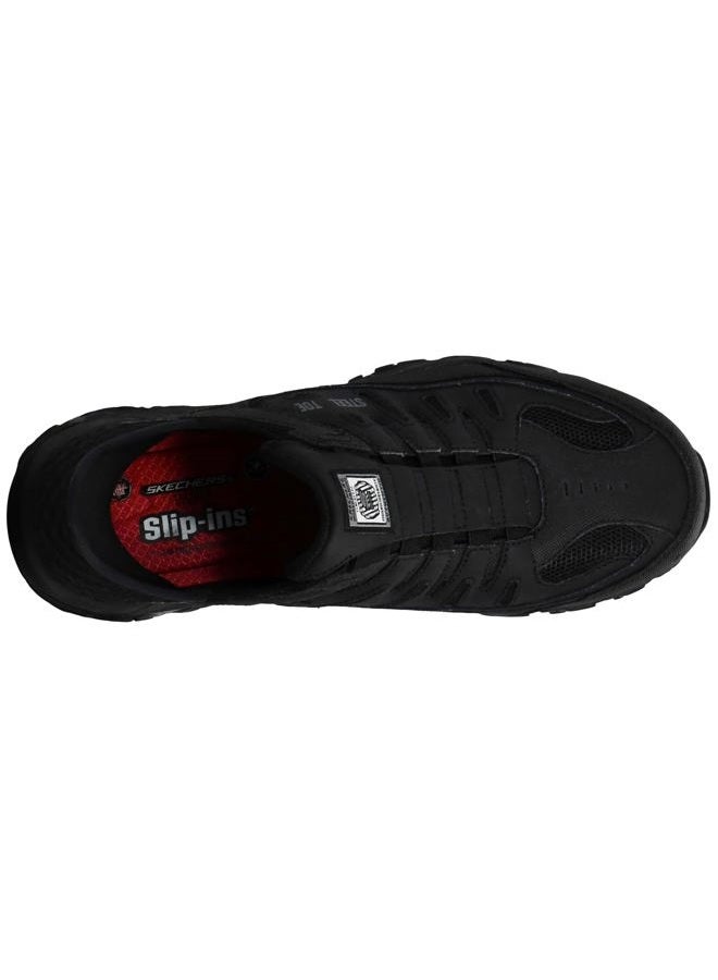 SKECHERS Men's Hands Free Slip-in Cankton Faison Shoes, Black/Black, 9.5 Wide - Image 5