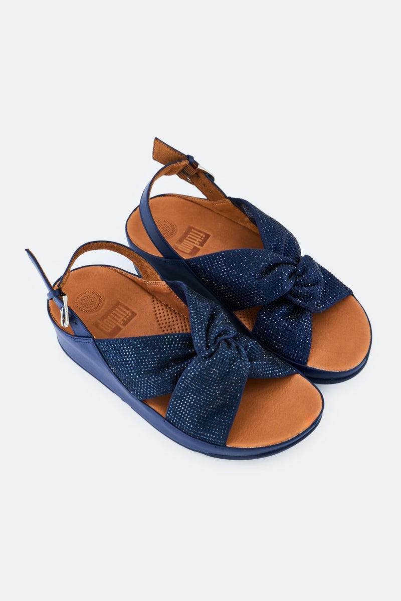 FitFlop Women Twiss  Crystal Adjustable Buckle Sandal, Navy - Image 2