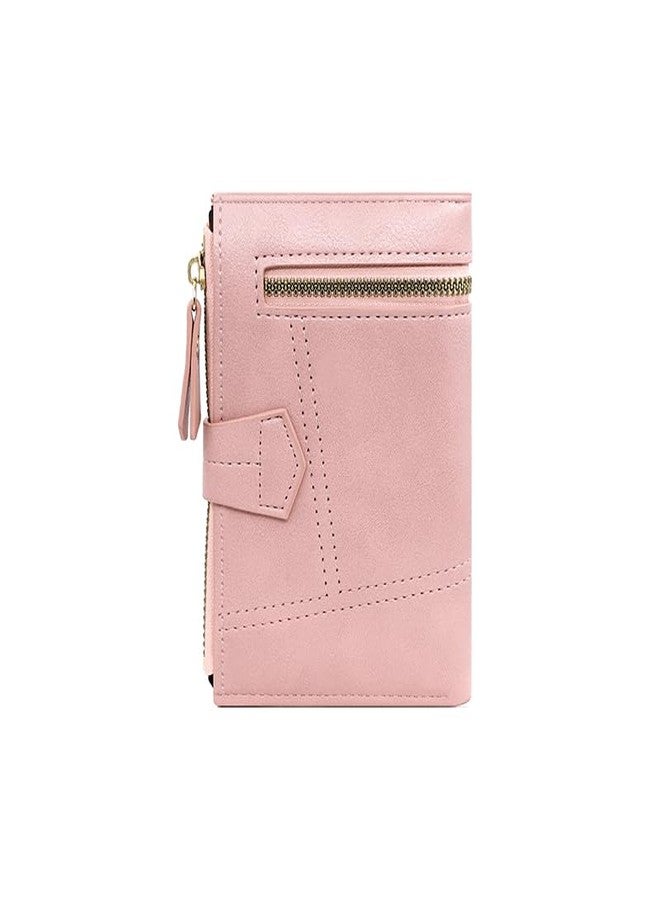 Alexvyan Medium Pink Women's Purse Wallet Organizer Female Hand Clutch Women/Ladies/Girls Wallets Credit Card Holder - Image 3