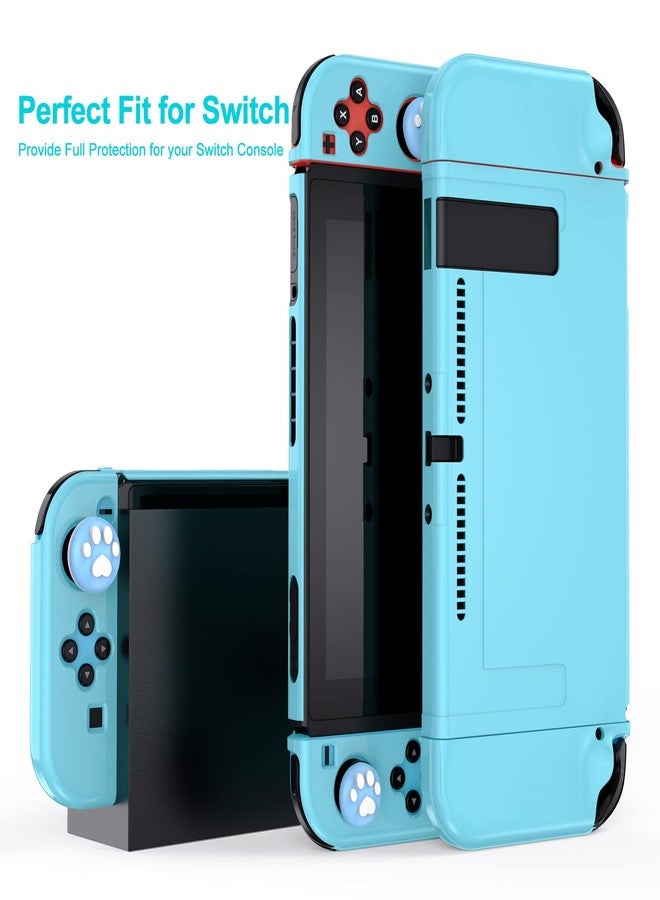 Younik Switch Accessories Bundle, 17 in 1 Switch Accessories Kit for Girls Include Switch Carrying Case with 9 Game Card Slots, Adjustable Stand, Protective Case for Switch Console & J-Con (Blue) - Image 5