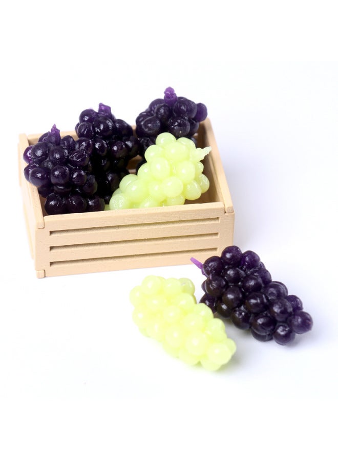 Mini Fruit Wooden Frame Storage Box Storage Frame Basket Dollhouse Doll House Model Accessories Miniature Scene Outfit-Color:Wood Color Fruit Wooden Frame  - Image 5
