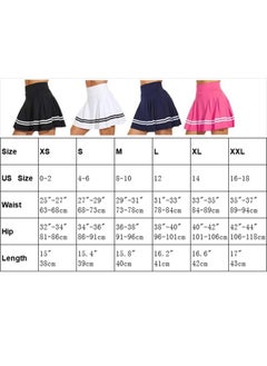 ThreeH High-Waisted A-Line Pleated Skirt Girls School Uniform Mini Skirt Built-In Lining Shorts Women Golf Tennis Skirt Skorts Black  - Image 4