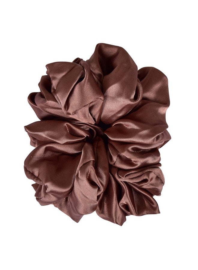 Nnr Premium Hijab Hair Scrunchies, Volume Scrunchies For Girls And Women,Pack Of 2 Pcs - Brown/Black - Image 2