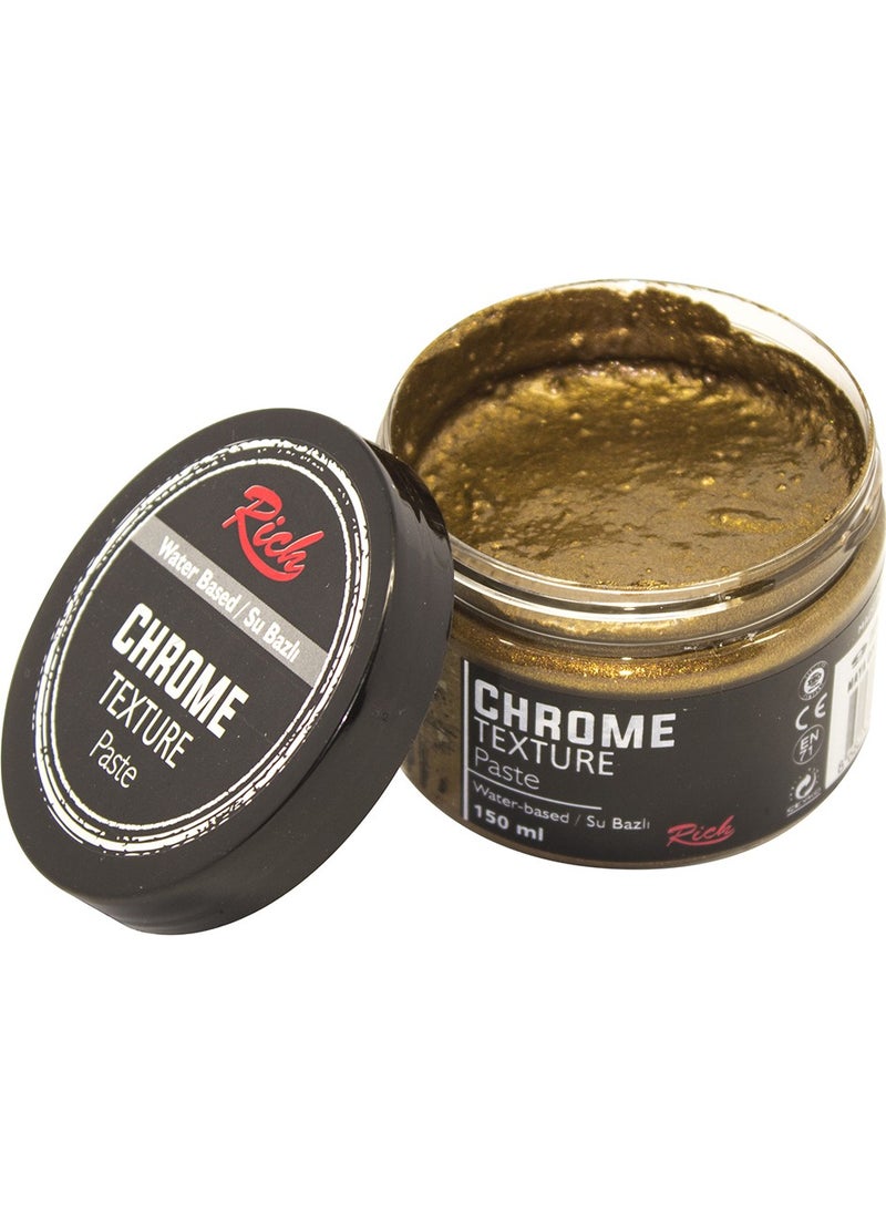 RICH - 9210 Chrome Texture Paste 150 cc Maya Gold - Image 1