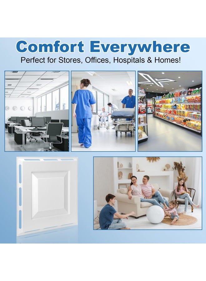 Fancat 4-Way Ceiling Air Vent Deflector 24"x24", Fits Standard 2' x 2' Ceiling Grid, Tool-Free Installation, Airflow Redirector for Offices, Classrooms, and Commercial Spaces - Image 5