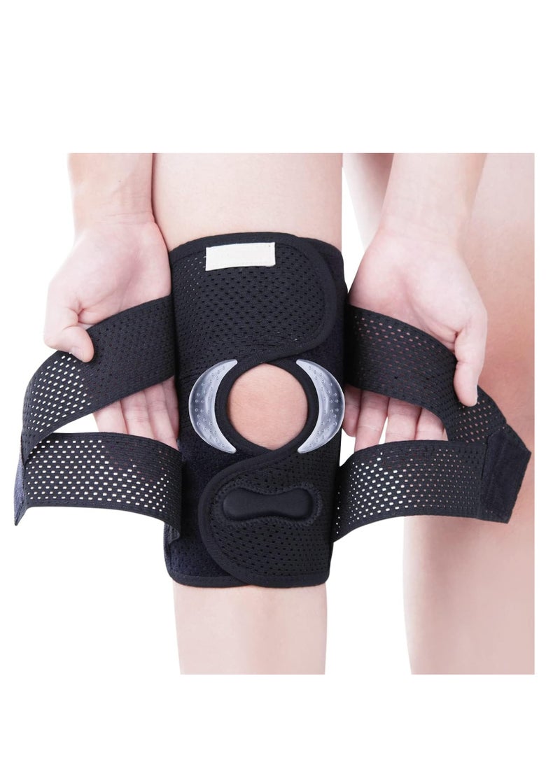 KASTWAVE Professional Knee Brace with Side Stabilizers, Adjustable Knee Support with Meniscus Pad& Patella Gel Pad for Meniscus Tear Knee Pain ACL MCL Injury Recovery Men & Women, Workout, Sports (L)  - Image 1