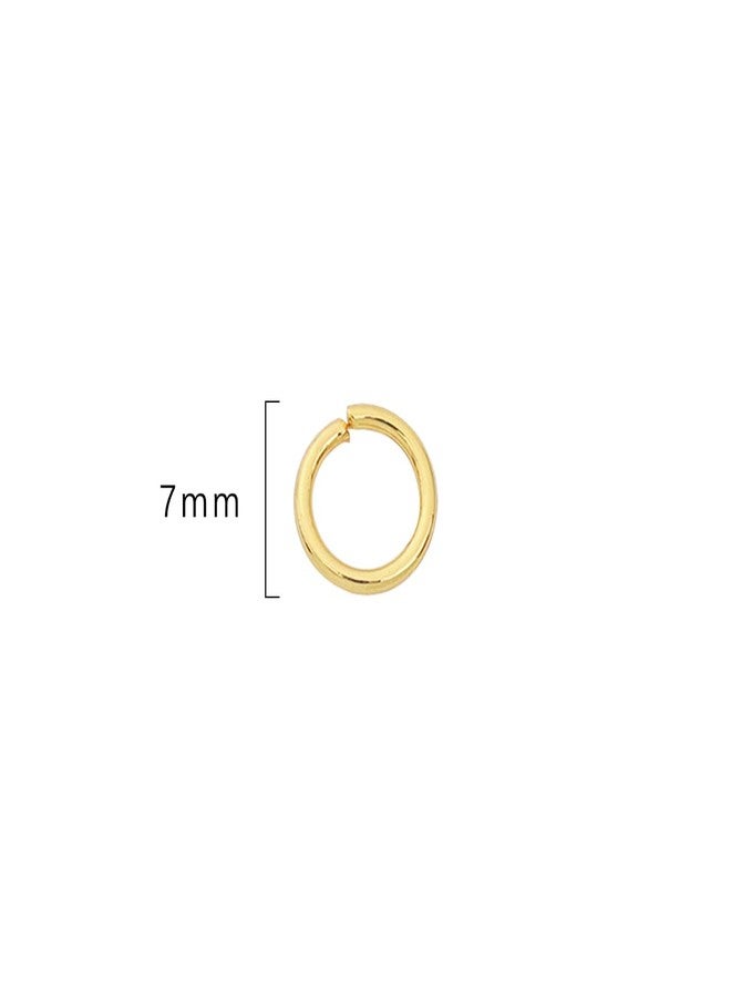 BEADIA 14K Gold Plated Jump Rings Non Tarnish 7mm 300pcs for Jewelry Making Findings - Image 2