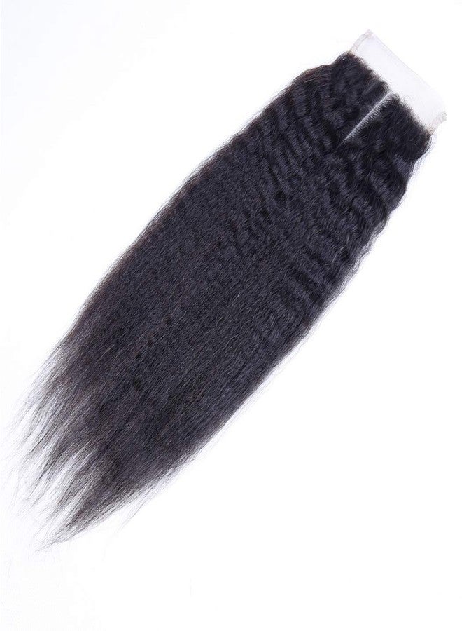 أودير وصلة شعر أودير، مقاس 14 بوصة، شعر برازيلي طبيعي 150%، كثافة 150%، دانتيل سويسري معقود يدويًا، درجة 9A، شعر ياكي طبيعي غير معالج، بدون عقد مبيضة، لون طبيعي. - Image 3