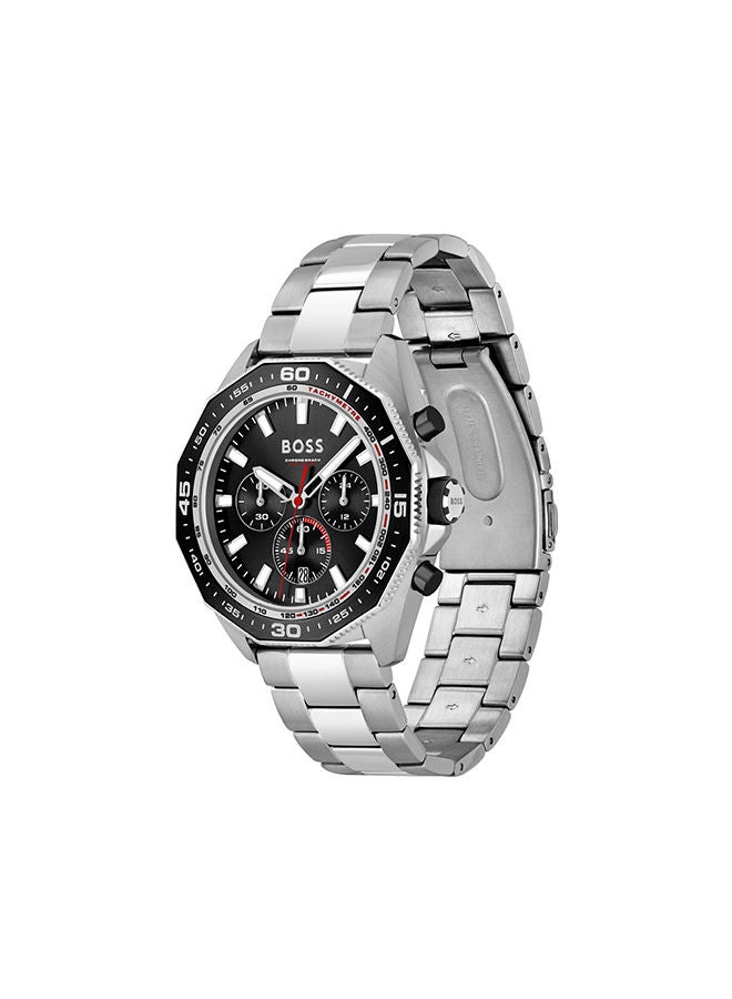 HUGO BOSS Men's Chronograph Round Stainless Steel Wrist Watch 1513971 - 44 mm - Image 2