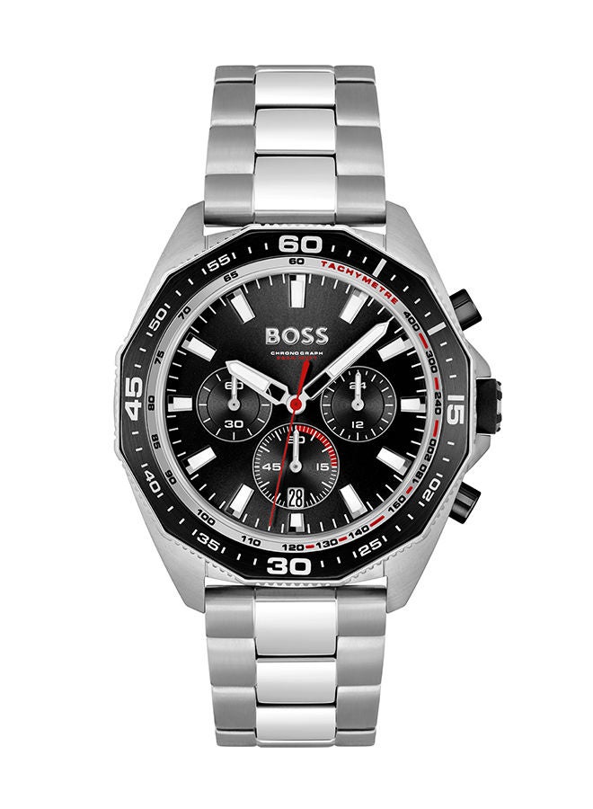 HUGO BOSS Men's Chronograph Round Stainless Steel Wrist Watch 1513971 - 44 mm - Image 1