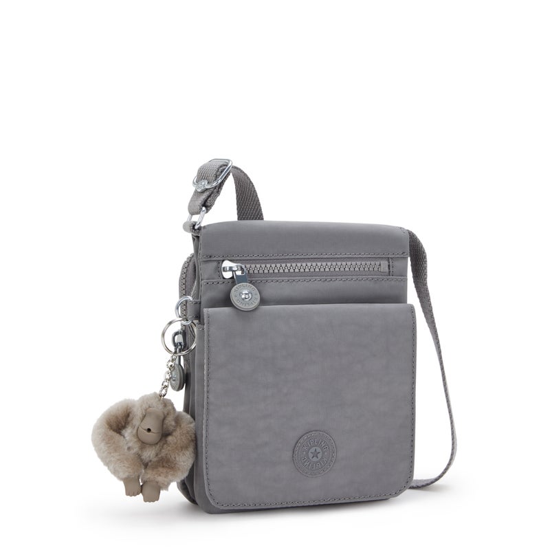 kipling New Eldorado Inviting Grey Small Crossbody - Image 4