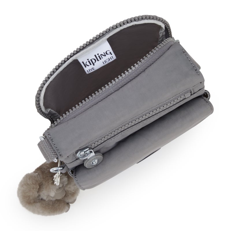 kipling New Eldorado Inviting Grey Small Crossbody - Image 3