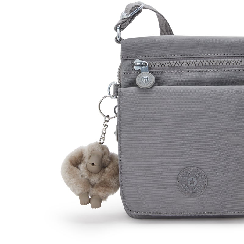 kipling New Eldorado Inviting Grey Small Crossbody - Image 5
