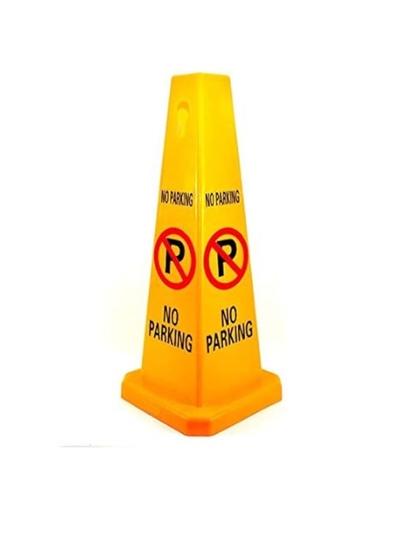 Yuwell No Parking Cones Safe Traffic Cone Plastic Road Barrier Cone Parking Stack Reflective Cone - Image 1
